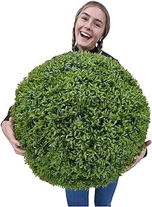 365 Curb Appeal 23" XL Topiary Balls (Better Than A Boxwood, 1 Faux Topiary Ball (2 Halves))
