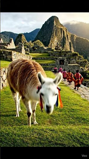 Llama en Machu Picchu 🤯 La Guardiana de los Andes