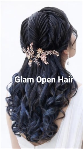 Beautiful Open Hair Hairstyles ✨ Stylish Glam Looks For Party & Wedding Girls