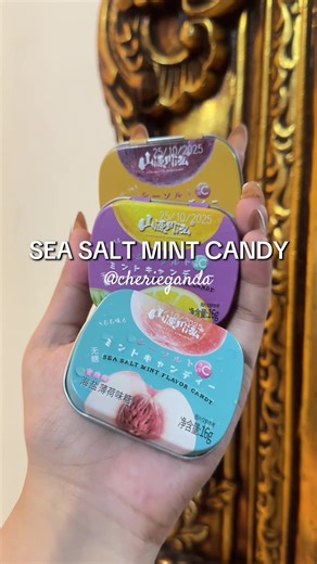 Fresh breath always on the go with very cute packaging Sea Salt Mint Candy #freshbreath #candy #candies #mintcandy #mint