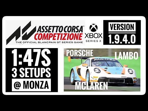 ACC fast Monza setup tips - McLaren - Porsche - Lambo & More