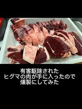 I managed to get my hands on some meat from a brown bear that was culled as pests, so I tried smo...
