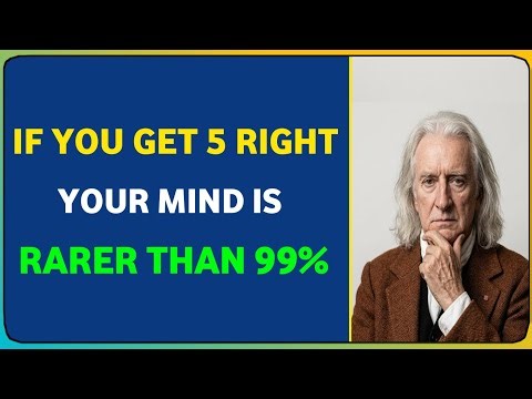 IF YOU GET 5 RIGHT YOUR MIND IS RARER THAN 99% ON THIS GENERAL KNOWLEDGE QUIZ 🧠