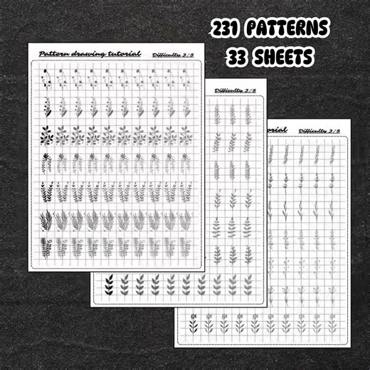 Easy Drawing Guides for Beginners | Fun Printable Pattern Practice for Mindful Art