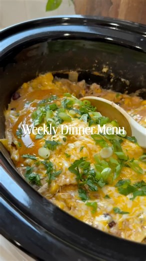 Leslie Stokes on Instagram: "The holiday rush is officially here… and somehow dinner is STILL my job 😂 If you’re also juggling a million things but your family still expects a real meal, here’s what we’re eating this week to keep it easy, cozy, and actually doable. Comment ✨DINNER✨ and I’ll send you all the recipes or grab them at the link in my bio https://stokedathome.com/crockpot-chicken-enchiladas/"