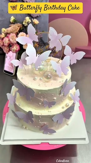 Magical Butterfly Birthday Cake #Cake Decorating Ideas