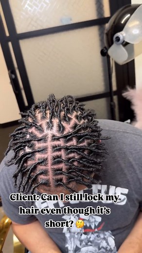 Yes, you can still lock your hair even if it’s short! Short hair can be locked, and we can discuss the best methods and maintenance routine to help your locs form and thrive.🪴✨. Loc count: 103 🌱 . . . Locgician @otusbeauty #locgician #goodlocday #goodlocdayvibes #instalocs #locstyling #twostrandtwist #locretwist #twostrandtwists #locrepair #locmaintenance #cleanparts #starterlocs #locs #goodlocvibes #shortlocs #dmvloctician #loctransformation #dmvhairstylist #locstyles #dreadlocstyles #locgici
