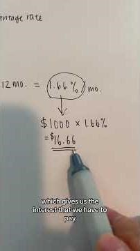 Whats an interest rate? Whats an APR? financetok creditcard... #Shorts #povangie