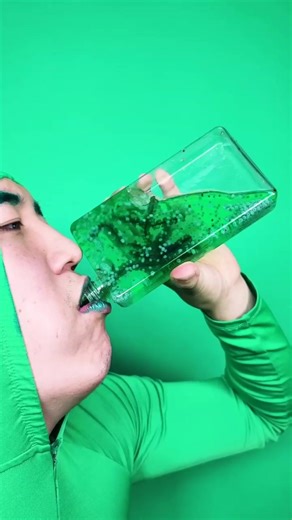 Alien's Mysterious Water Bottle Mukbang | ASMR Mukbang Eating Challenge