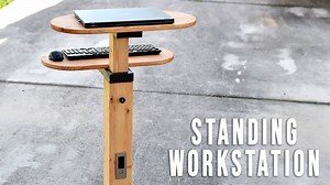I built a standing desk on wheels! 🚀