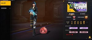 Alpha FF की Free Fire Max ID, स्टैट्स, K/D रेश्यो और यूट्यूब चैनल