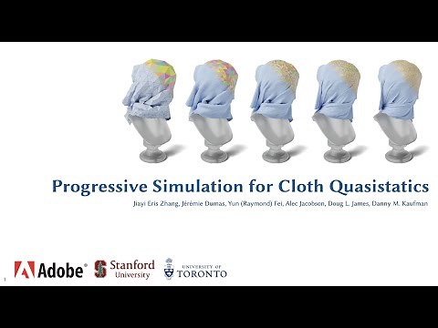 Progressive Simulation for Cloth Quasistatics (SIGGRAPH Asia 2022)