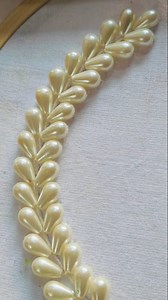 3.1M views · 4.9K reactions | Beautiful design with oval drop  beads Hand embroidery 瑱 tutorial for beginners #handembroidery #beautiful #easyhandembroidery #embroideryart #embroiderypatterns #trishaartofthread #simpleembroidery #reels | Trisha Art | Facebook