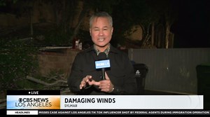 Strong Santa Ana winds cause damage across Southern California