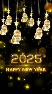 Resolución de Vertical móvil 2160 × 3840 píxeles, 2025 Feliz año Nuevo desea fondo, Feliz año Nuevo Animación de introducción para el año 2025, Fondo de resolución de Vertical para videos móviles