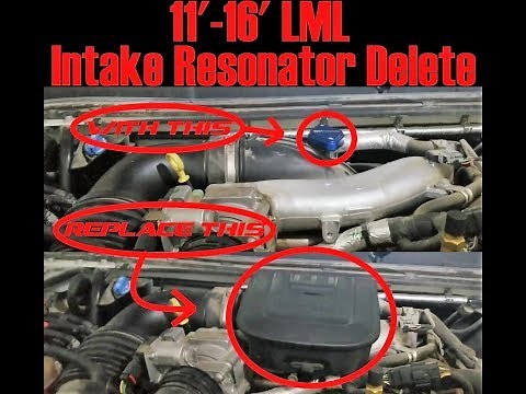 2011-2016 Duramax LML - INTAKE RESONATOR DELETE