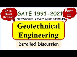Geotechnical Engineering | GATE Previous Year Question Papers | Soil Mechanics | GATE 2023 | Part 2
