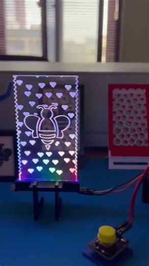 DIY Glowing Project The Final Reveal! #ws2812 #arduino #3dprinting #lasercutting #led