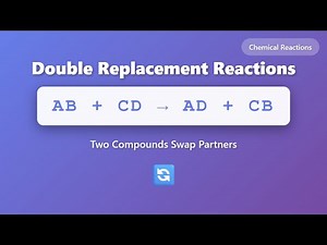Double Replacement Reactions Explained | AB + CD → AD + CB | Chemistry Tutorial