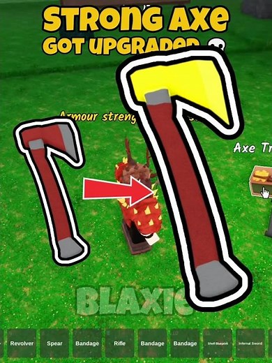 Strong Axe got Upgraded 🔥 99 nights in the forest #roblox