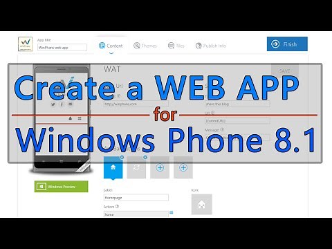 Create a Web app in 6 minutes for Windows Phone 8.1 + installations [TUTORIAL]