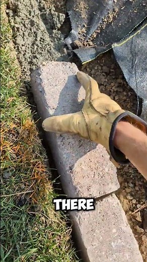 how to install brick landscape edging in 30 seconds | Lawn Care Springfield IL