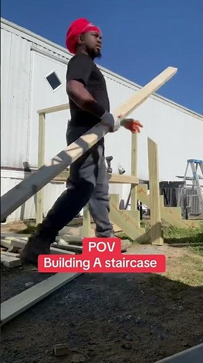 Making mobile home stairs