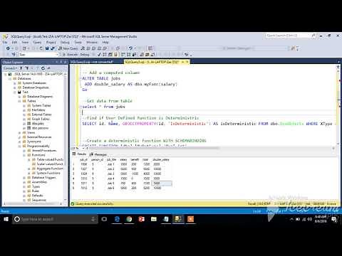 Creating Computed Columns with User Defined Functions - SQL Server
