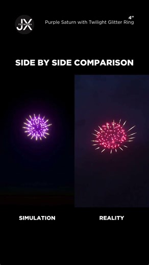 FWsim Shell | Purple Saturn w/ Twilight Glitter Ring (4")