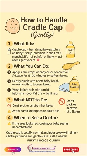 First Choice Club on Instagram: "How to handle cradle cap!"