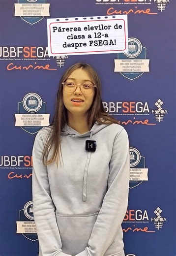 ✨ Curiozitatea îi aduce la FSEGA. Experiența îi convinge! Atmosfera, oamenii și oportunitățile îi fac pe elevii care ne trec pragul să vadă clar viitorul lor academic aici! 💥 Bonus - 𝐎𝐞𝐜𝐨𝐧𝐨𝐦𝐢𝐜𝐮𝐬 𝐍𝐚𝐩𝐨𝐜𝐞𝐧𝐬𝐢𝐬 - concursul care face admiterea la facultate mai ușoară! #UBB #FSEGA #OeconomicusNapocensis #fsegaopportunity #studentlafsega