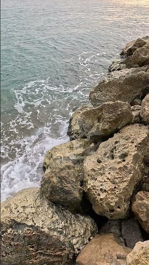 Cinematic Waves Crashing on Rocks ✨ | 4K Slow Mo #aesthetic #view