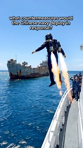 A jetpack soldier cuts through open air toward the BRP Sierra Madre — fearless, direct, undeniable. Now the question hits hard: How will China respond if a jetpack soldier flies straight into the disputed zone? #futuremilitary #advancedtechnology | Sans Relache