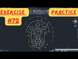 AutoCAD 2D Drawing Step By Step Practice for Beginners #72