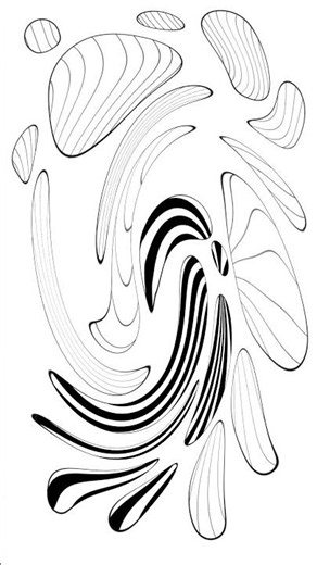 Optical illusion drawing - Corel Painter #shorts #art #digitalart