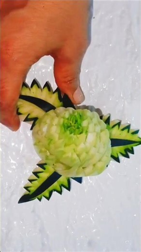 Amazing Vegetable Flower Carving Art 🌸 | Creative Food Decoration #Shorts