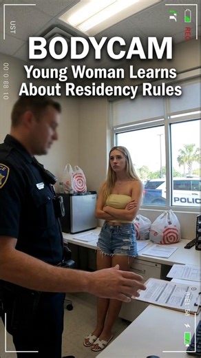 BODYCAM: Young Woman Learns About Residency Rules