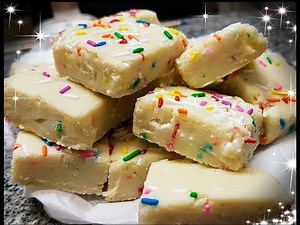 Cannabutter Birthday Cake Fudge