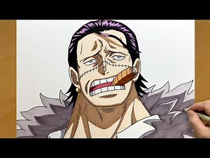 How to Draw Crocodile from One Piece || Anime Drawing Tutorial || Easy Step by Step