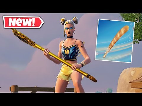 NEW CHAMPION SURF WITCH Skin Gameplay In Fortnite! (BAGUETTE BAT Pickaxe)