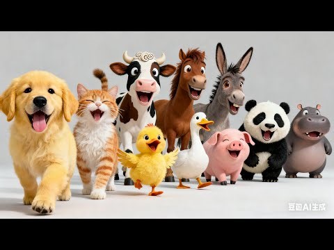 Cow, Sheep, Pig! Happy Farm Animal Sounds Compilation