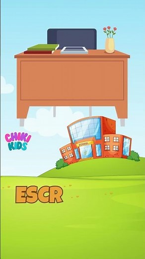 ¡Aprende los Objetos de la Escuela en Inglés y Español! 🖍️✏️ | Vocabulario Básico para Niños 📚👧👦