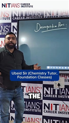 NITians' Career Institute on Instagram: "When heat steps in, compounds break apart and reveal their true nature — that’s thermal decomposition in action 🔥⚗️ . . #ThermalDecomposition #DecompositionReaction #ChemistryConcepts #ChemicalReactions #ScienceNotes"