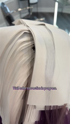 No before shot. Just the work it takes to get there. This appointment was a 6 hour vivid color correction, addressing 3 to 4 inches of regrowth while carefully removing previous fashion color before applying a custom vivid formula using Pulp Riot. Vivid transformations are rarely one step. The route matters just as much as the final result. Taking the time to properly lift, refine, and rebuild the color helps protect the integrity of the hair while creating brightness that lasts. | Kaitlyn Olson