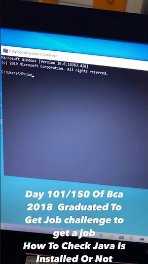 how to check java installed or not #java #bca #shorts
