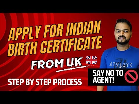 How to apply for Indian Birth Certificate for baby born in UK | Step by Step process - EXPLAINED