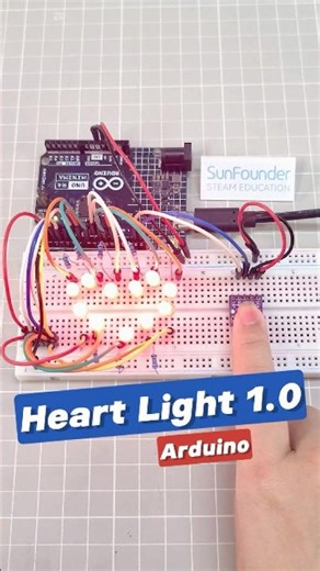 Watch Your Heartbeat Glow! Arduino MAX30102 LED Project ❤️ #arduino