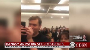 Banksy artwork self-destructs after $1.4 million sale