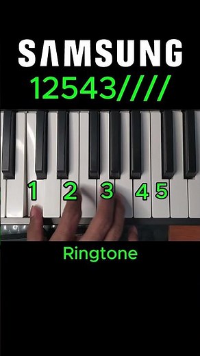 How to Play Samsung Notification Sounds | Easy Piano Tutorial #piano #samsung #tutorial