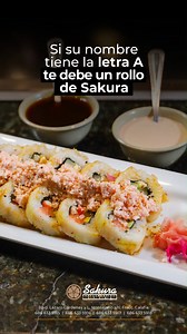 35 reactions · 3 comments | Etiqueta a esa persona que te debe un rollo  Te esperamos con nuestro delicoso menú de rollos. ¡Que empiece la diversión! #Sakura #Mexicali | Sakura Rest Bar | Facebook